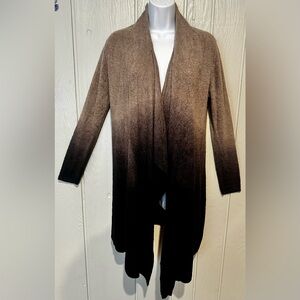 Barefoot Dreams Cozychic Lite Calypso Black/Pewter Ombre Wrap Cardigan